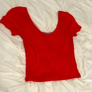 Women’s Crop Top Bright red size XS